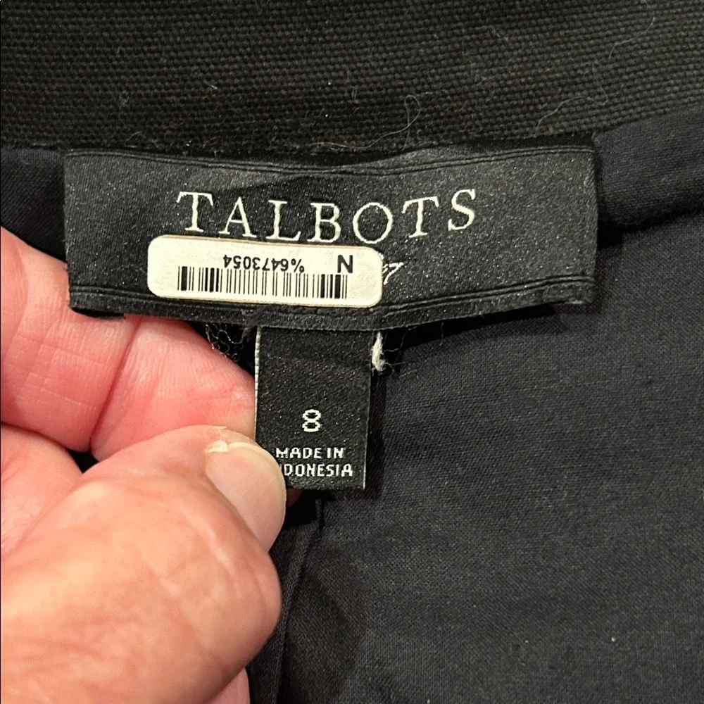 Talbots Classic Black Women's Jacket Size 8 - Picture 6 of 10